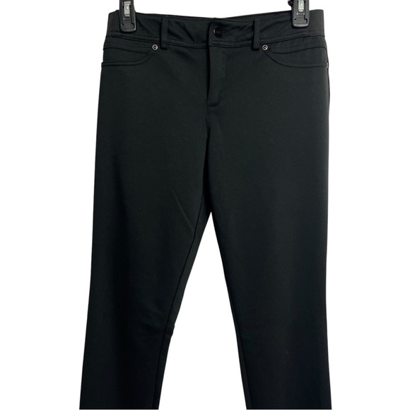 AGB Women’s Soft Knit Pants Sz 6 Stretch Black Pockets Elastic On Waistband Side - Picture 2 of 4